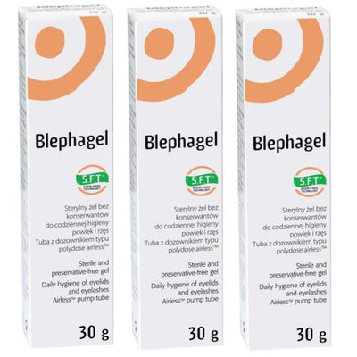 Thea Blephagel Preservative Free Hygiene Eyelids Eyelashes Cleansing Gel 30g x 3 -   Thea EasyMeds Pharmacy