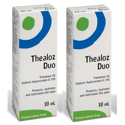 Thealoz Duo Spectrum Eye Drops Preservative Free for Dry Eyes 10ml x 2 -   Thea Pharmaceuticals EasyMeds Pharmacy