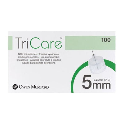 Tricare 31Gauge Pentips Needles 5mm x 100 -   Owen Mumford EasyMeds Pharmacy