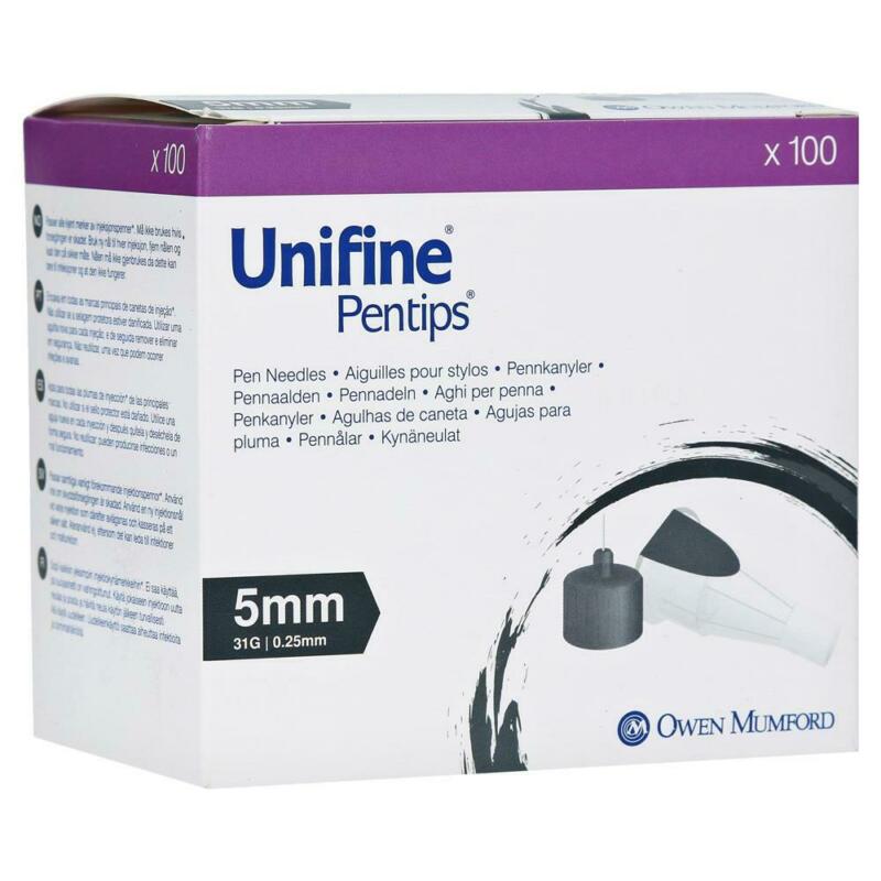 Unifine Pentips 31Gauge Pen Needles 5mm x 100 -   Owen Mumford EasyMeds Pharmacy