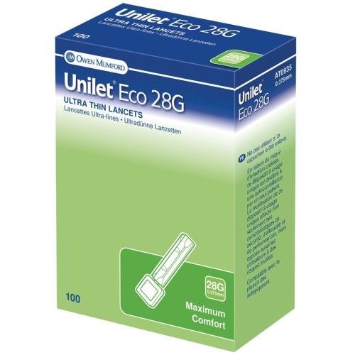 Unilet Eco Ultra-Thin Lancets 28g x100 -   Unilet Eco EasyMeds Pharmacy